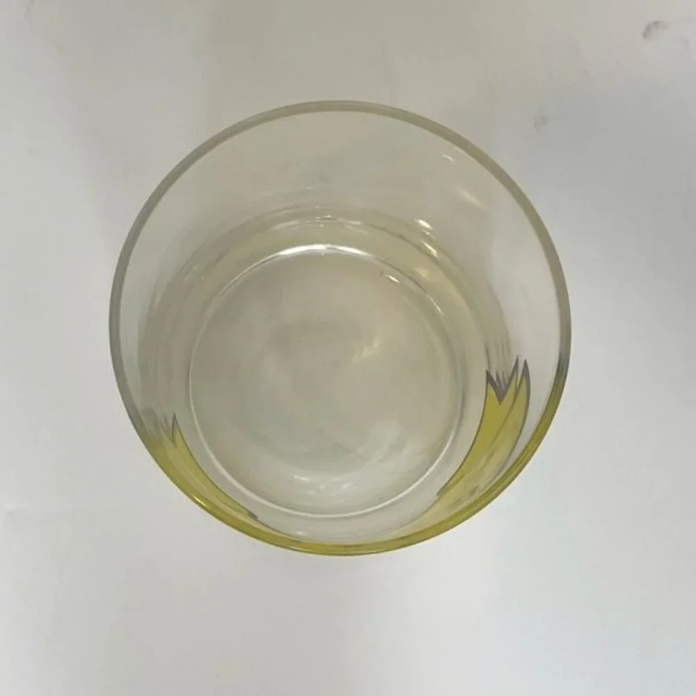 Try-Y-Y It Youll Like It Vintage Yellow Bar Glass Tumbler 80s Collectible